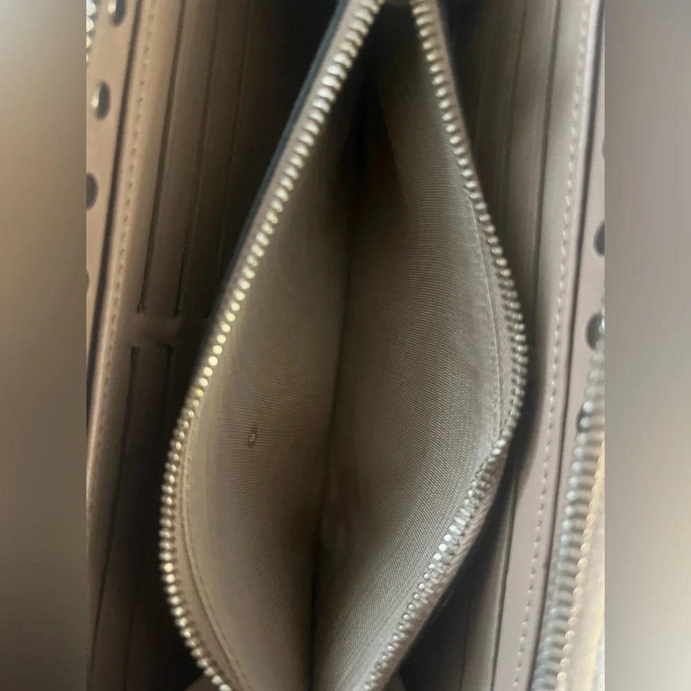 Valentino Garavani Rock Stud Pink Wallet with Gold Studs EUC - Picture 15 of 16